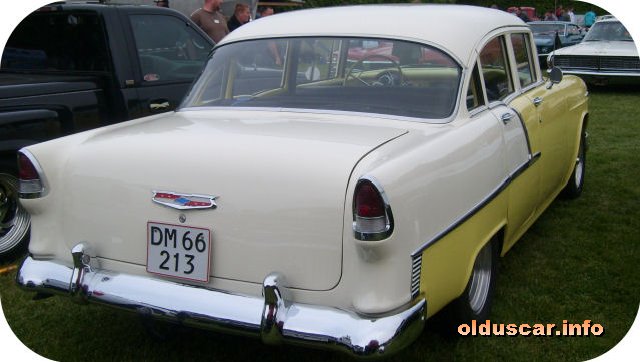 1955 Chevrolet 210 4d Sedan back